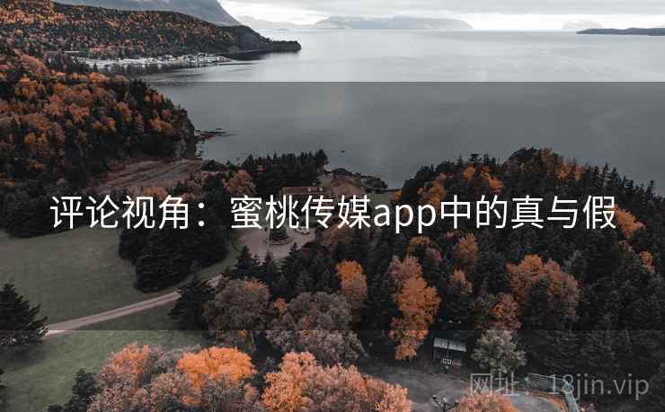 评论视角：蜜桃传媒app中的真与假